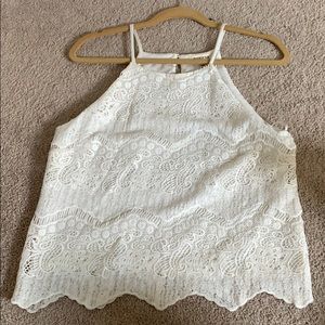 White Lace Tank